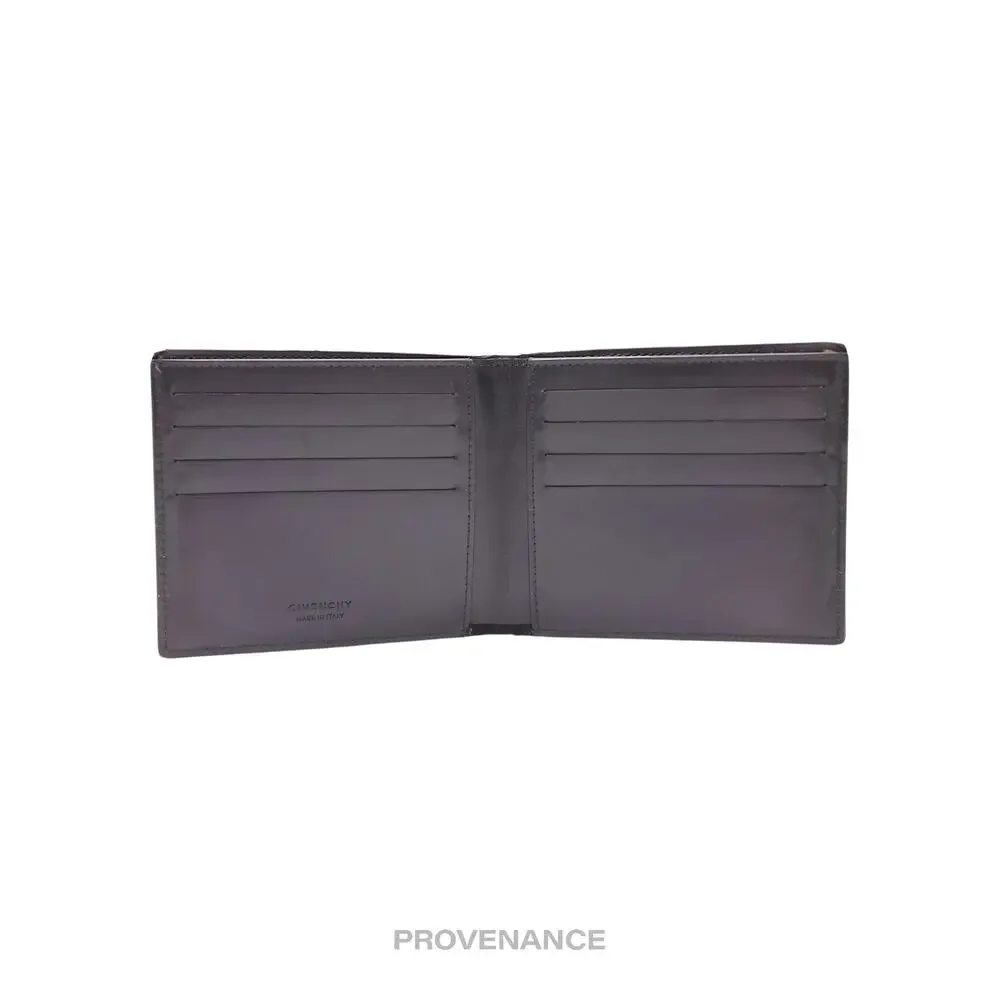 🔴 Givenchy Glow In The Dark 8CC Bifold Wallet - White Black